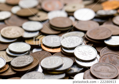 保存很多日本硬幣貨幣日本硬幣的很多小金錢金錢照片金錢財務 22280913