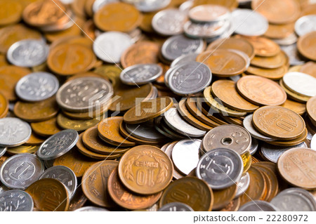 保存很多日本硬幣貨幣日本硬幣的很多小金錢金錢照片金錢財務 22280972