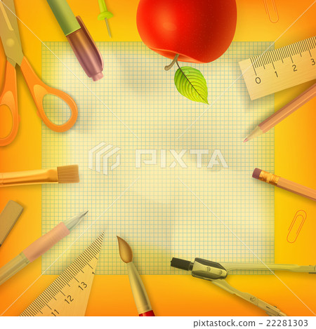 School season invitation template. EPS 10 22281303