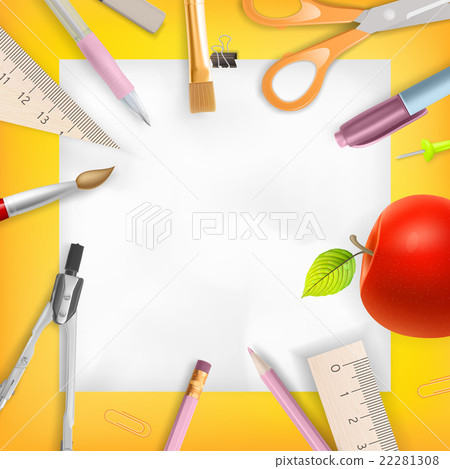 School season invitation template. EPS 10 School season invitation template. EPS 10 22281308
