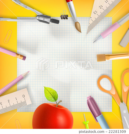 School season invitation template. EPS 10 School season invitation template. EPS 10 22281309