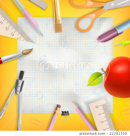 School season invitation template. EPS 10 School season invitation template. EPS 10 22281310
