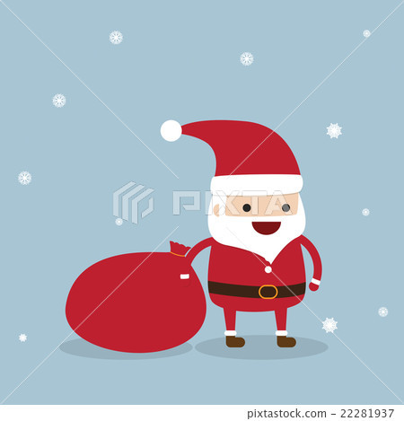 Santa claus with snowflake 22281937