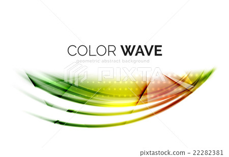 Abstract color wave design element - Stock Illustration [22282381] - PIXTA