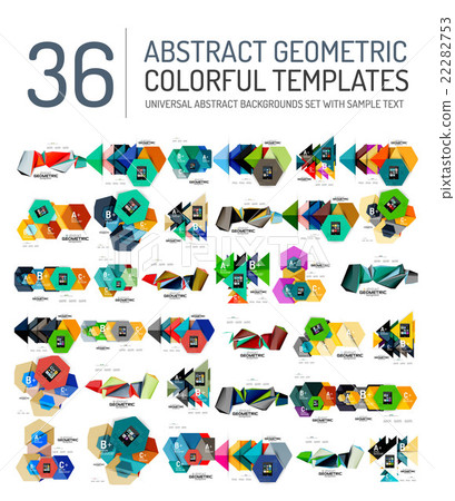Collection of abstract backgrounds - Stock Illustration [22282753] - PIXTA