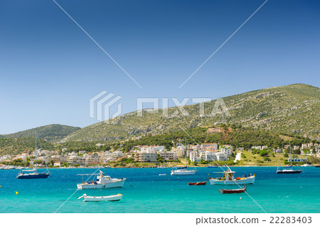 Porto Rafti harbor view, Greece Porto Rafti harbor view, Greece 22283403
