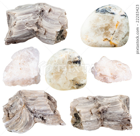 set of various baryte (barite) gemstones 22283423