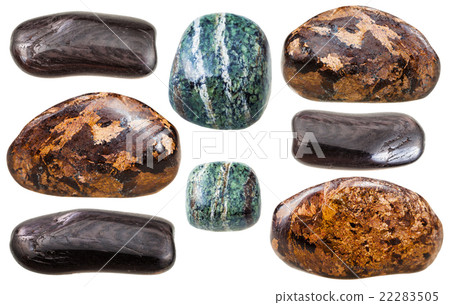 set of various Enstatite natural mineral gemstones 22283505