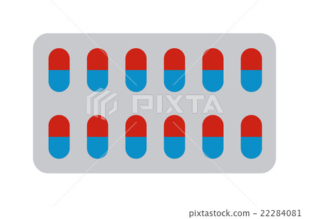 Pills blister vector illustration. 22284081