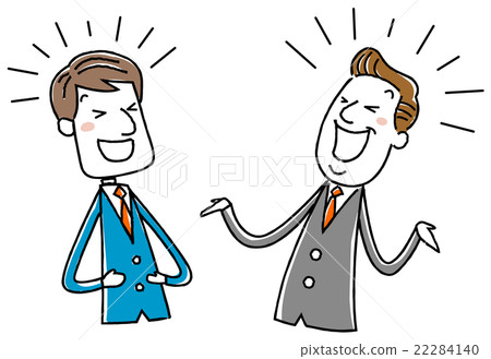 Illustration material: businessman laughing laughing laughter 22284140