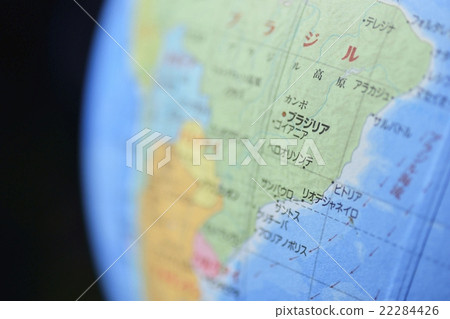 Map Rio De Janeiro Brazil Stock Photo