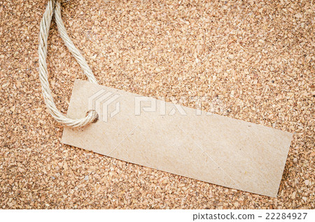 Blank tag made form recycle brown paper 22284927