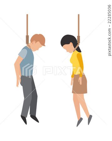 Gallows people vector illustration. 22285036