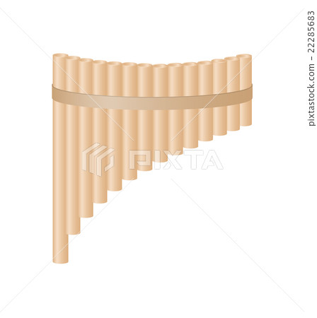 Pan flute in light brown design Pan flute in light brown design 22285683
