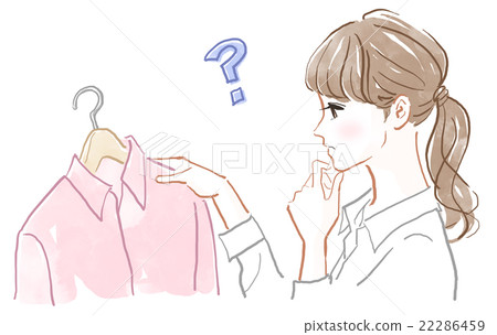 Women suffering from clothes 22286459