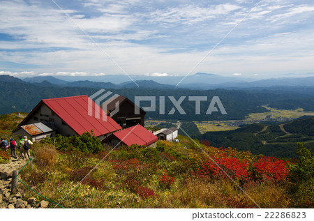 Happo one of autumn (Hakuba village is hoped from near Happohike Sanso) 22286823