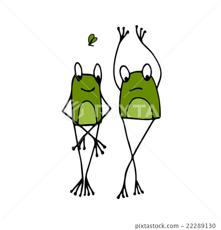 Funny frog, sketch for your design Funny frog, sketch for your design 22289130