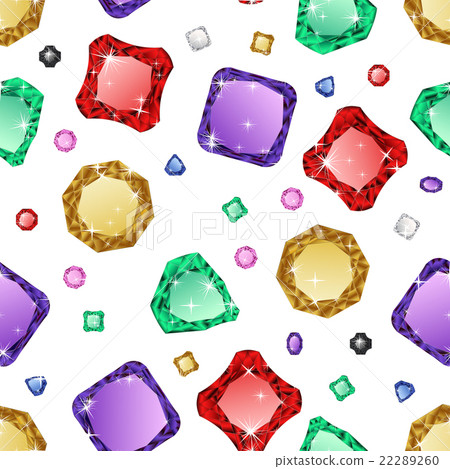 Diamonds seamless pattern - Stock Illustration [22289260] - PIXTA