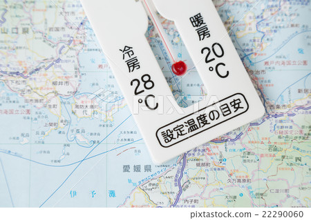 地圖和溫度計 22290060