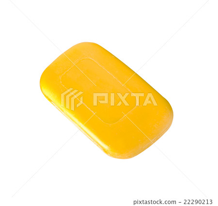 Yellow soap isolated 22290213