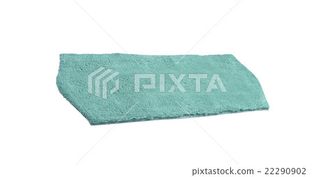 Blue bath rug isolated on white Blue bath rug isolated on white 22290902