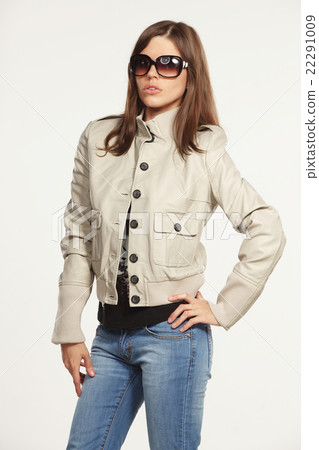 Beautiful woman in stylish clothes Beautiful woman in stylish clothes 22291009