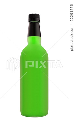 beer in a green bottle isolated beer in a green bottle isolated 22291256