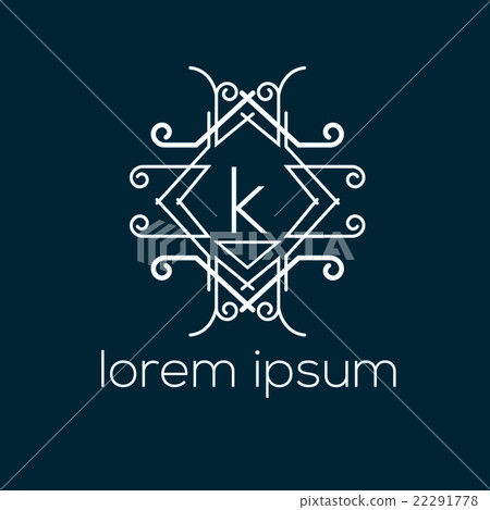 Luxury vintage letter k vector logo template - Stock Illustration ...