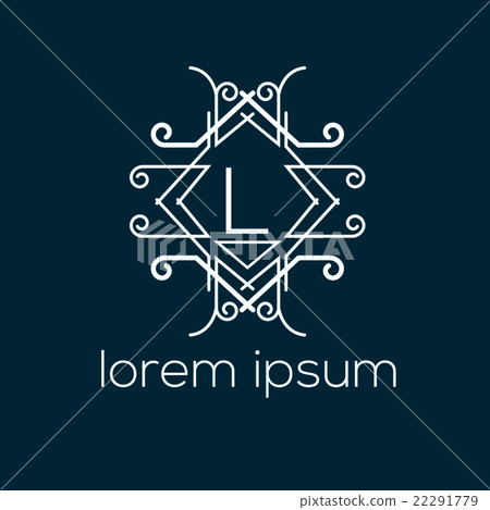 Luxury vintage letter L vector logo template - Stock Illustration ...