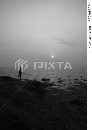 釣魚的日落 22296609