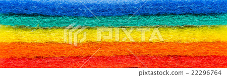Colorful layer of Scouring pad and selective focus 22296764