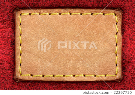 Blank yellow leather label Blank yellow leather label 22297730