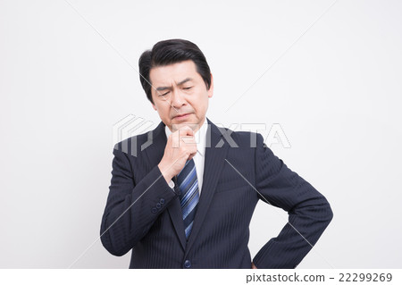 Middle businessman (worried, think) 22299269