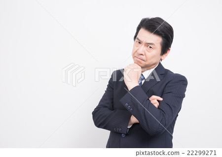 Middle businessman (worried, think) 22299271