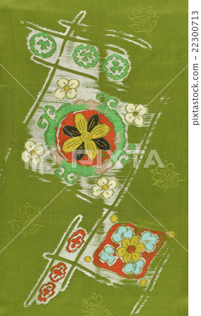 Japanese pattern silk fabric dyeing old cloth stretch 22300713