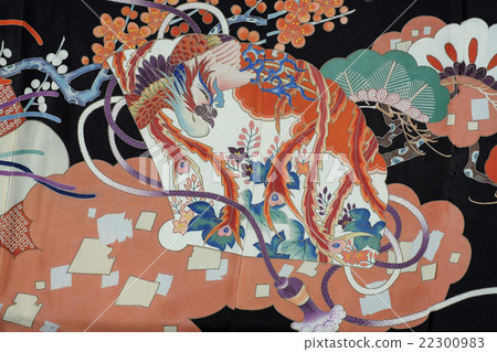 Japanese pattern silk fabric dyed cloth kimono kimono pattern Japanese pattern silk fabric dyed cloth kimono kimono pattern 22300983