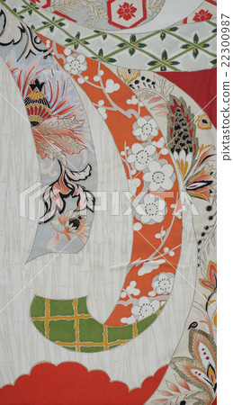 日式圖案真絲麵料染色布和服和服圖案 日式圖案真絲麵料染色布和服和服圖案 22300987