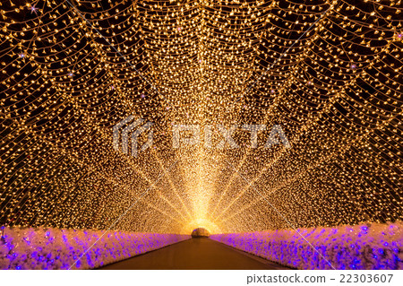 Nabana no Sato garden at night Nagoya. Nabana no Sato garden at night Nagoya. 22303607