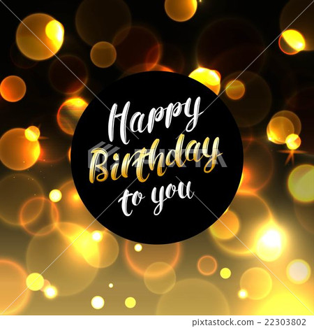 Happy Birthday background with bokeh defocused 22303802