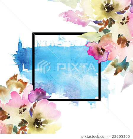Greeting card with flowers Greeting card with flowers 22305300