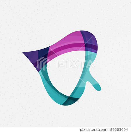 Green concept, geometric design eco leaf 22305604