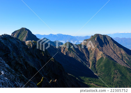 Yatsugatake mountain peak Akadake and Amitabdake 22305752