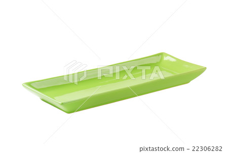 Rectangle green ceramic platter 22306282