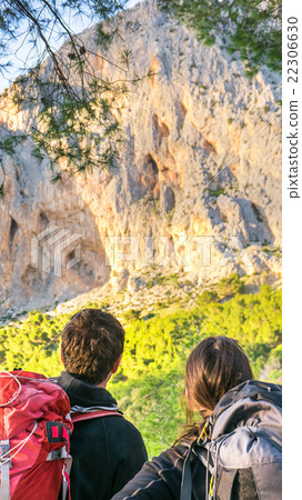 Adult Couple Searching for Climbing Wall 22306630