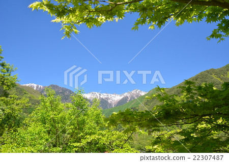 Komagatake mountain of fresh green Komagatake mountain of fresh green 22307487