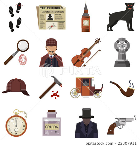 Detective crime vector illustration. Detective crime vector illustration. 22307911