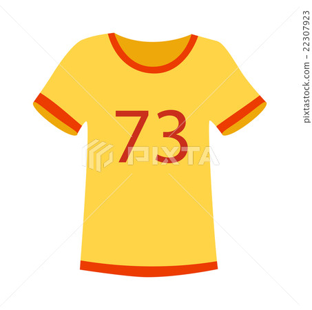 Yellow sport t-shirt vector illustration. 22307923