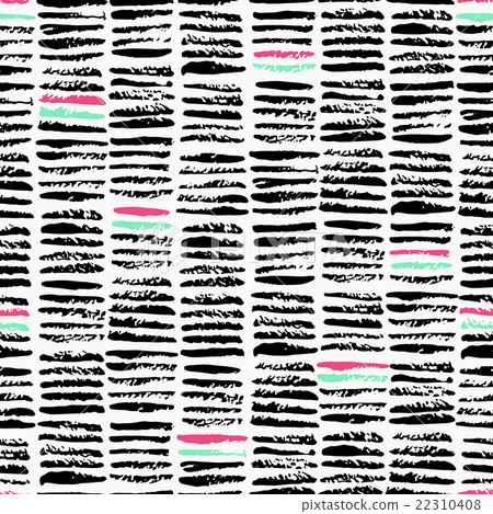 Vector seamless pattern with brush strokes. - Stock Illustration ...