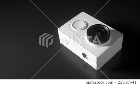 Abstract action camera on black background Abstract action camera on black background 22310441