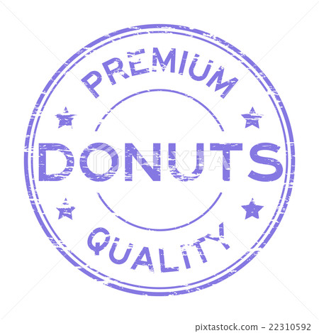 Grunge donut premium quality stamp Grunge donut premium quality stamp 22310592
